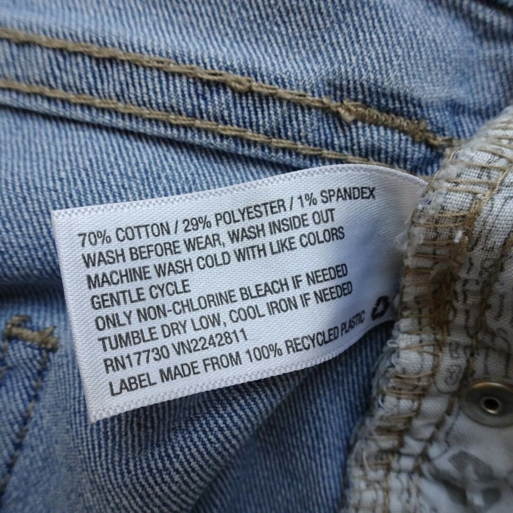 💰3/$25 Wild Fable Women's Denim Jean Shorts Cut-Off Floral Stretch Raw Hem  6 - Picture 11 of 12